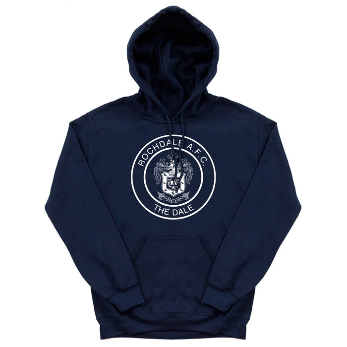 Rochdale Mono Crest Hoodie - Navy