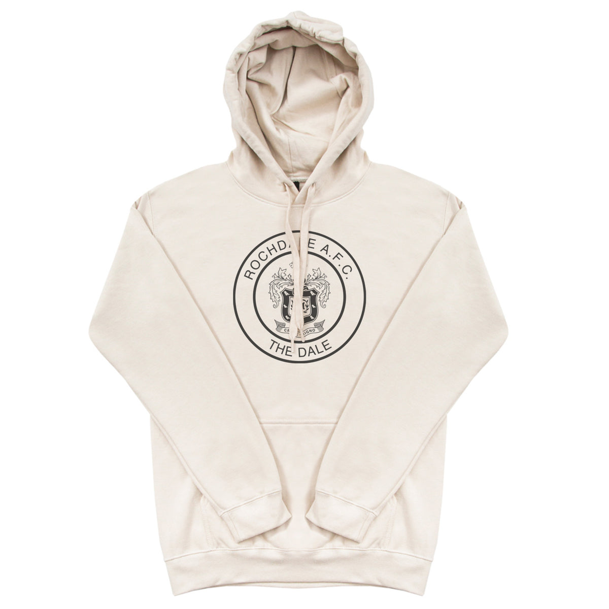 Rochdale Mono Crest Hoodie - Stone