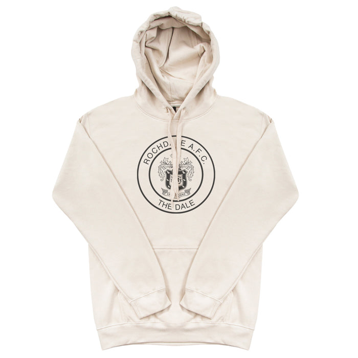 Rochdale Mono Crest Hoodie - Stone