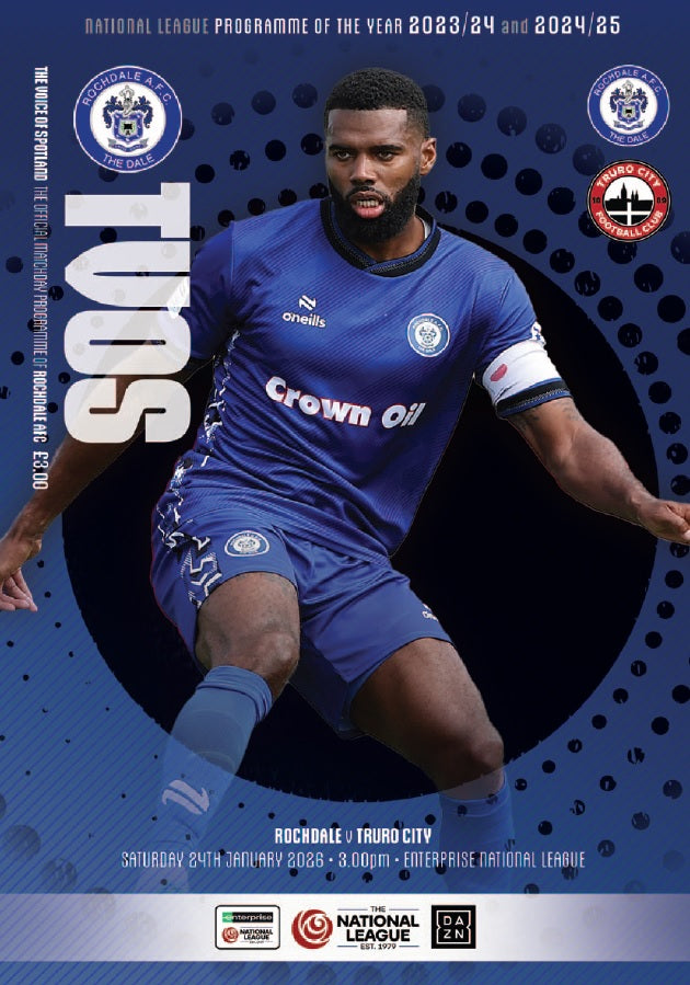 Rochdale v Truro City - Programme