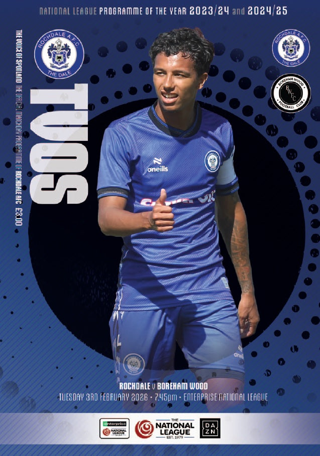 Rochdale v Boreham Wood - Programme