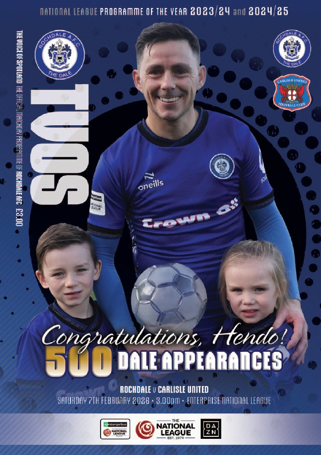 Rochdale v Carlisle Utd - Programme