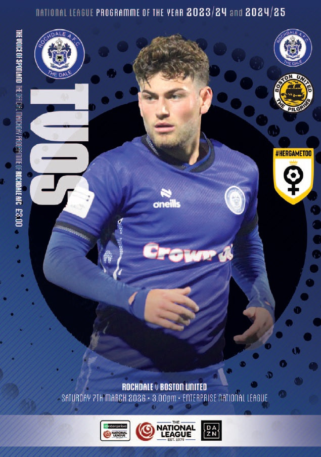 Rochdale v Boston United - Programme