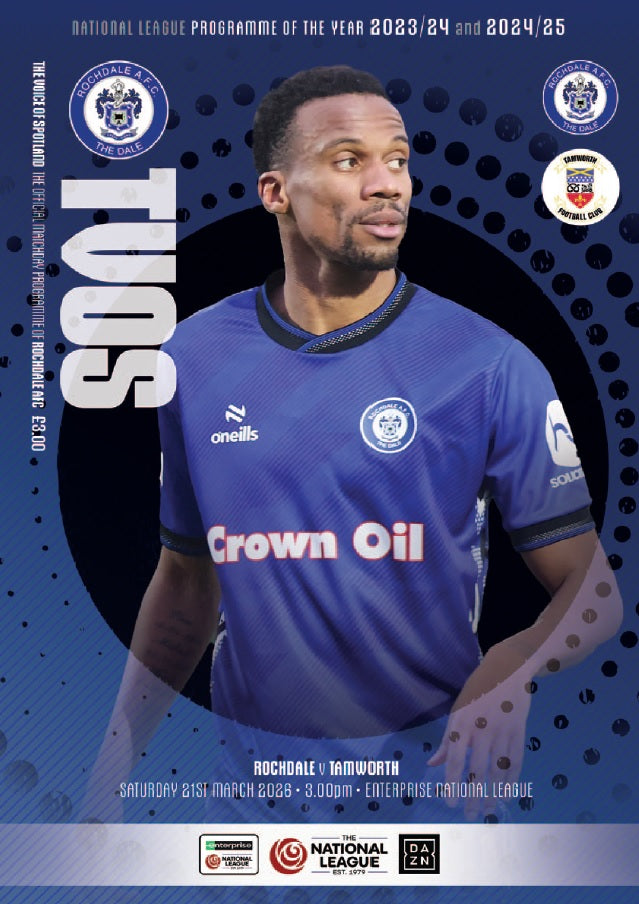 Rochdale v Tamworth - Programme