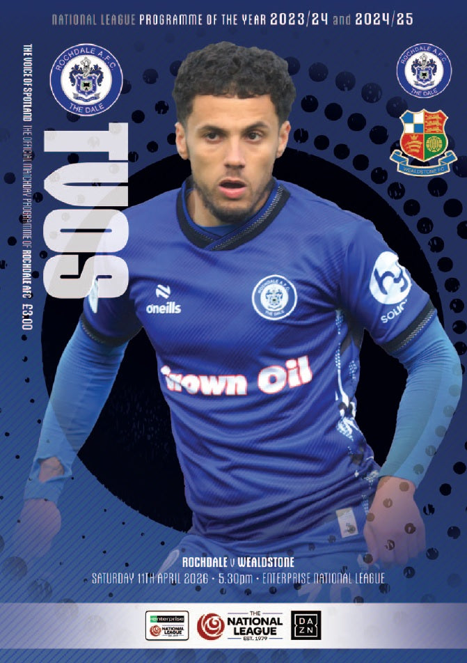 Rochdale v Wealdstone - Programme
