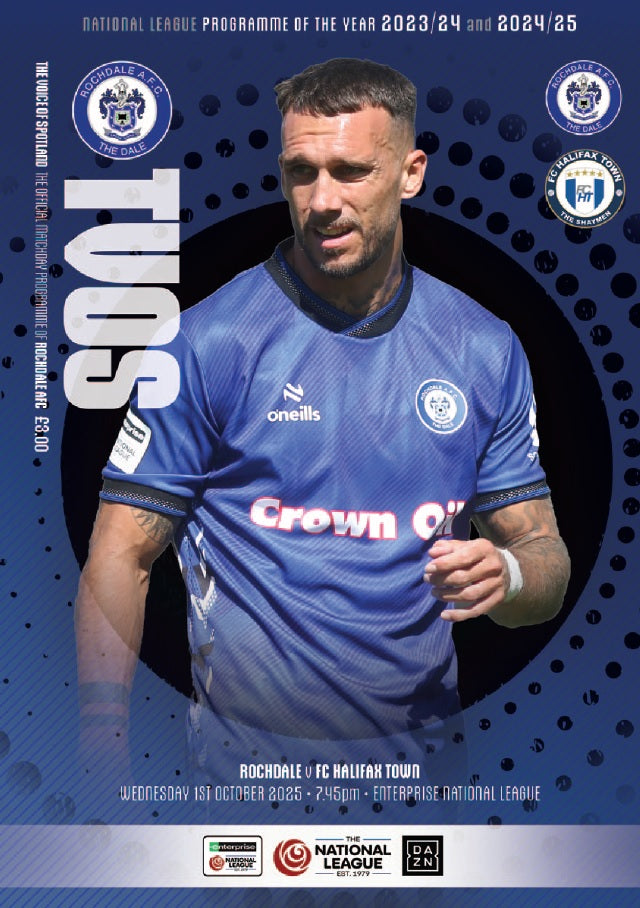 Rochdale v FC Halifax Town - Programme