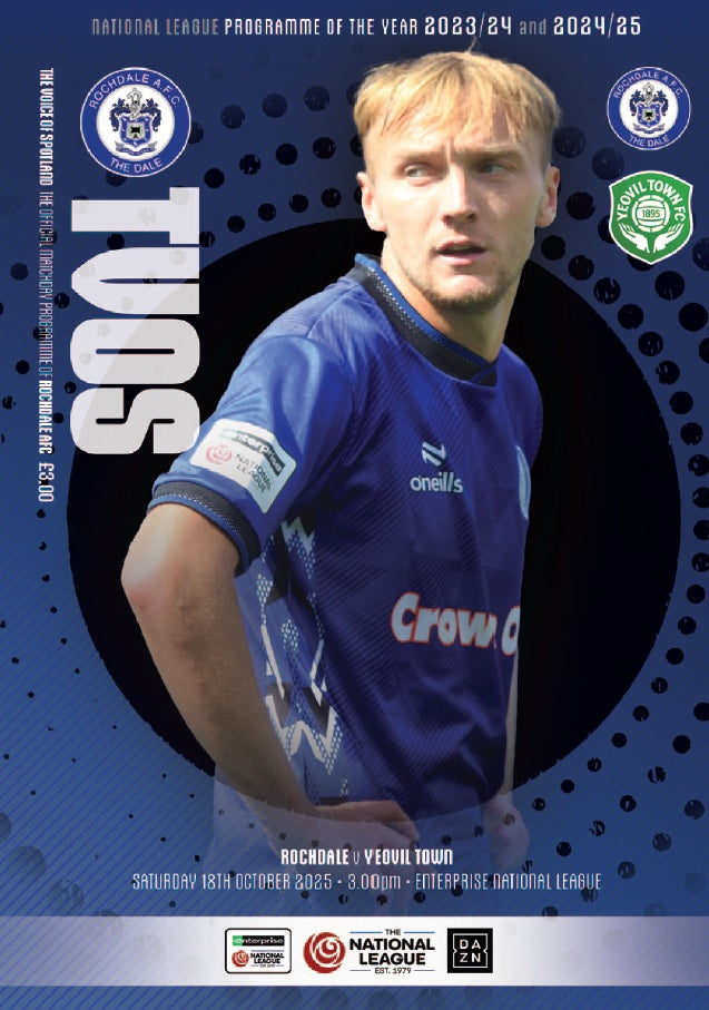 Rochdale v Yeovil Town - Programme