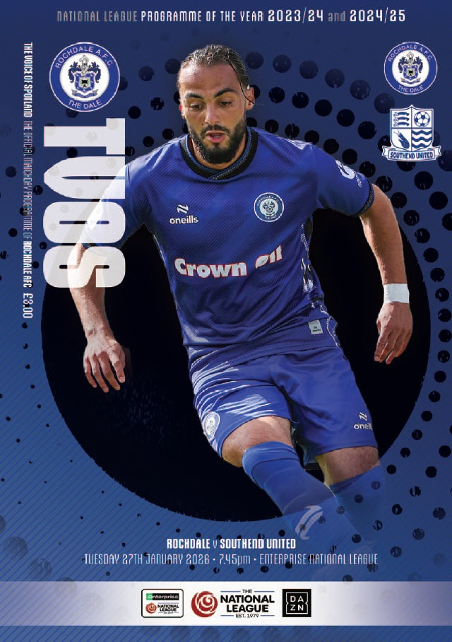 Rochdale v Southend United NEW EDITION - Programme
