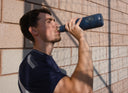 Navy Blue Steel Water Bottle - Crest Design