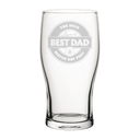 Best Dad Beer Label Pint Glass *ONLINE EXCLUSIVE*