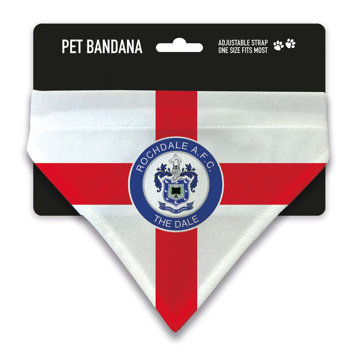 England x Rochdale Pet Bandana