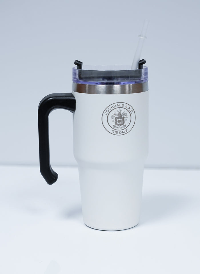 White 20oz Travel Flask