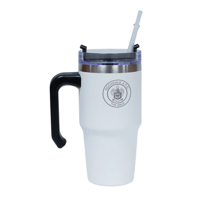 White 20oz Travel Flask