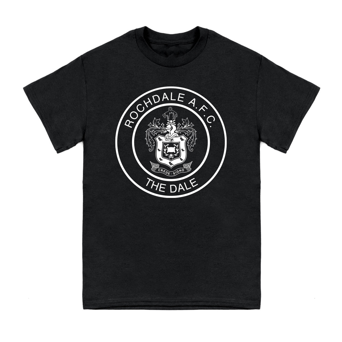 Rochdale Mono Crest T Shirt - Black