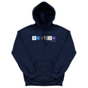 Navy Cubes Hoodie