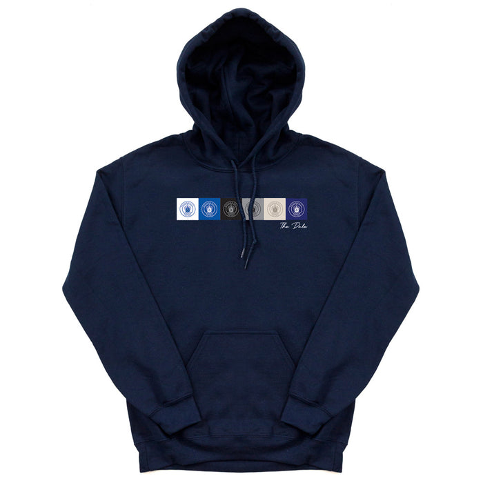 Navy Cubes Hoodie