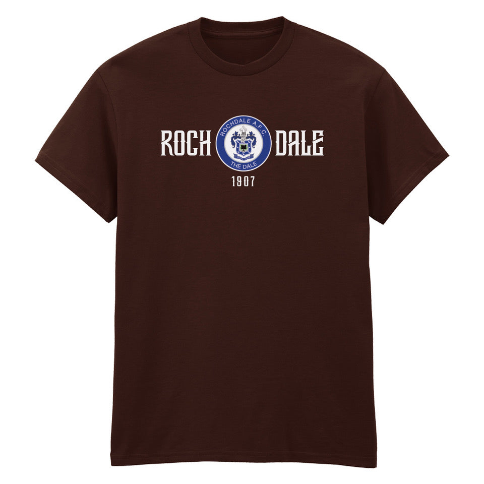Rochdale Crest T Shirt Brown
