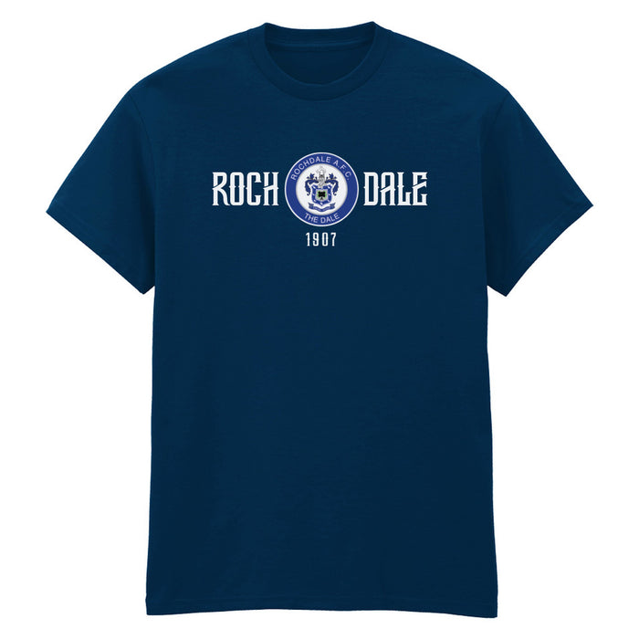 Rochdale Crest T Shirt Navy