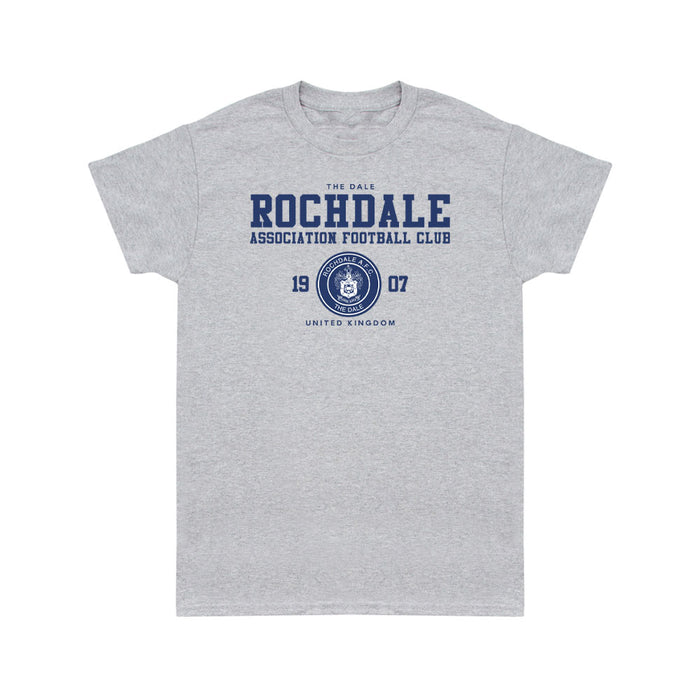 Rochdale 1907 T Shirt Grey