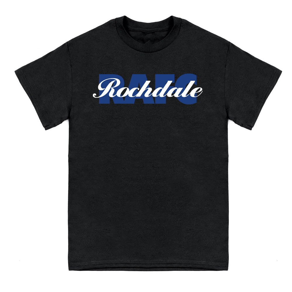 Rochdale Script T Shirt Black
