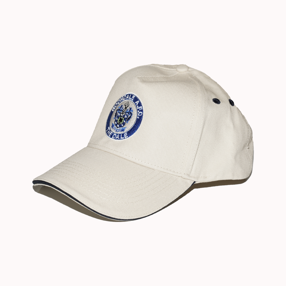 Crest Cap Cream Navy Trim