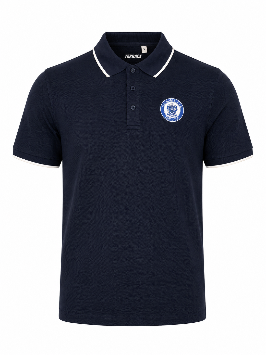 Bodega Navy Waffle Polo